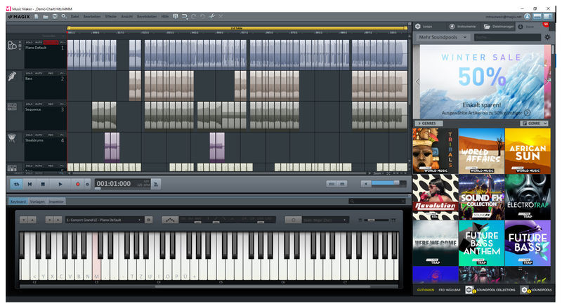 magix music maker premium and plus difference