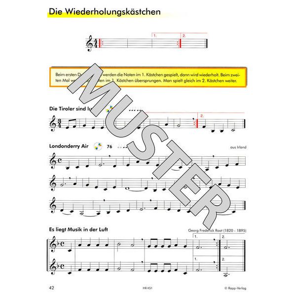 Horst Rapp Verlag Klarinette lernen mit Spaß 1