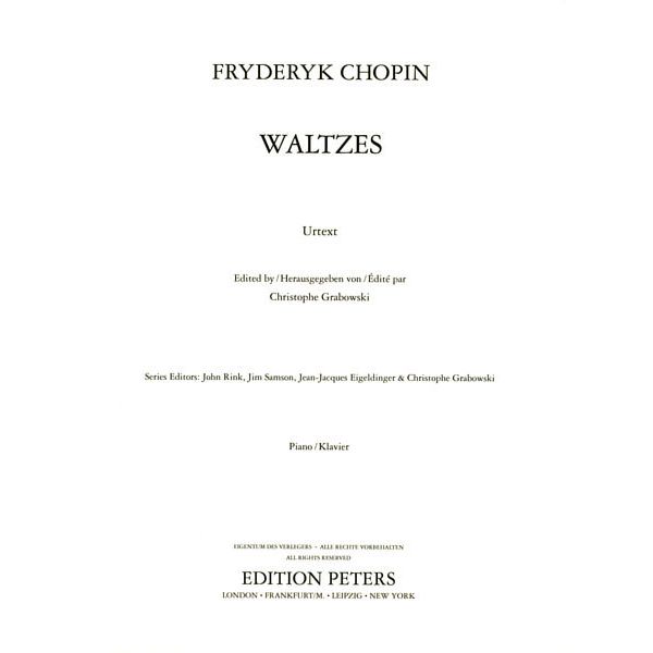 Edition Peters Complete Chopin Waltzes