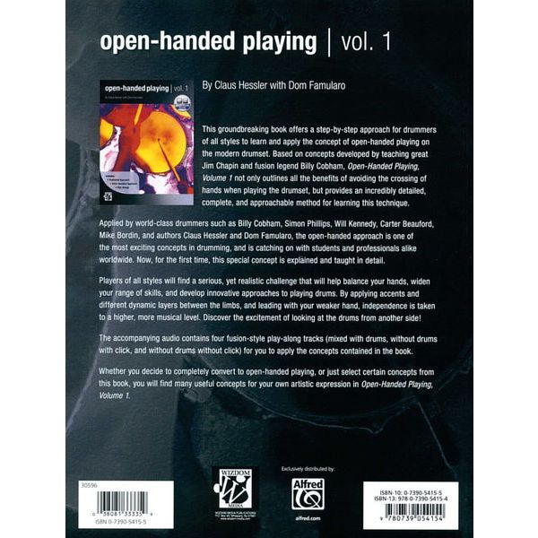 Alfred Music Publishing Open-Handed Playing 1