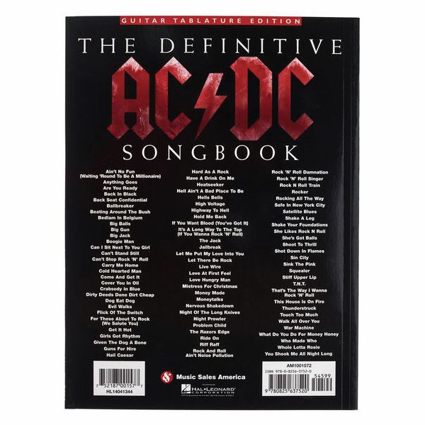 Wise Publications AC/DC Definitive Songbook