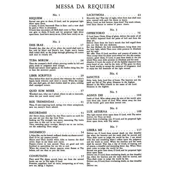 Edition Peters Verdi Missa De Requiem