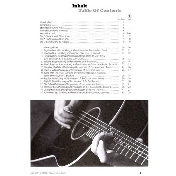 Acoustic Music Books Fingerstyle Blues Collection Musikhaus Thomann