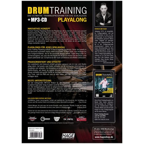 Hage Musikverlag Drum Training Playalong