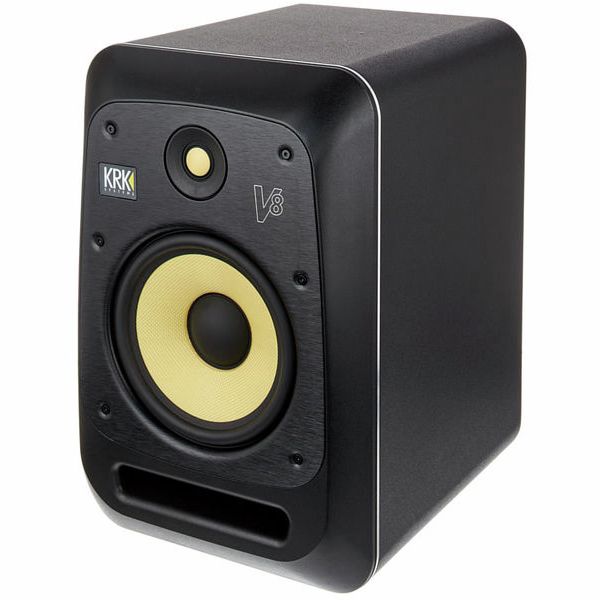 KRK KRK V8S4 Professional 8" 2way Active Powered Single Studio Monitor Speaker Black 816654000866 