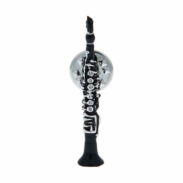 Art of Music Pin Clarinet Black/Rhodiniert