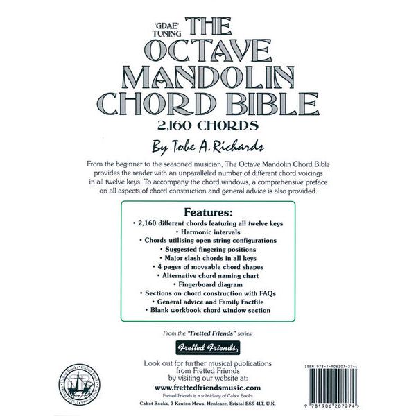 Cabot Books Publishing Octave Mandolin Chord Bible Thomann France
