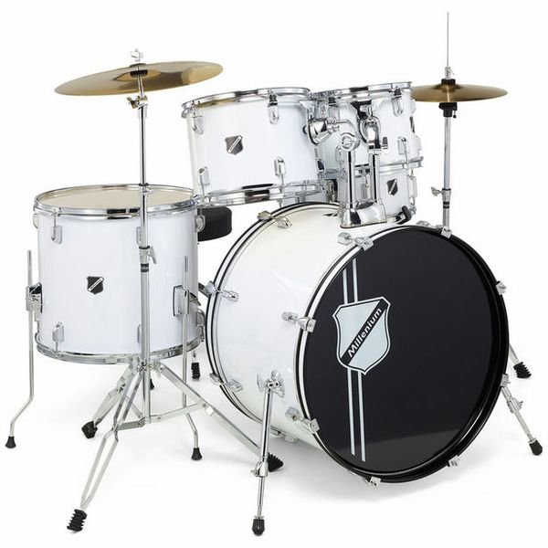 Millenium Focus 22 Drum Set White