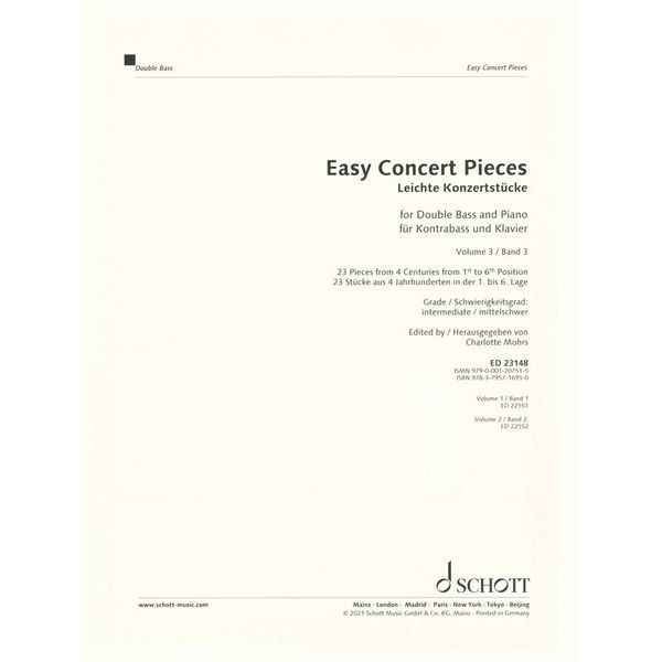 Schott Easy Concert Double Bass 3