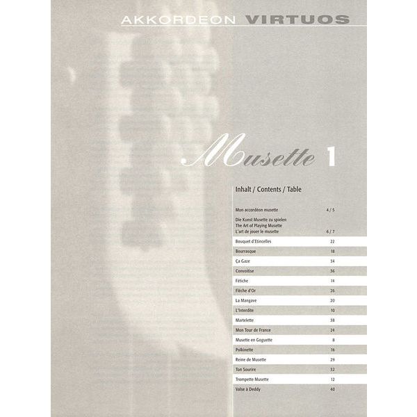 Holzschuh Verlag Akkordeon Virtuos Musette 1