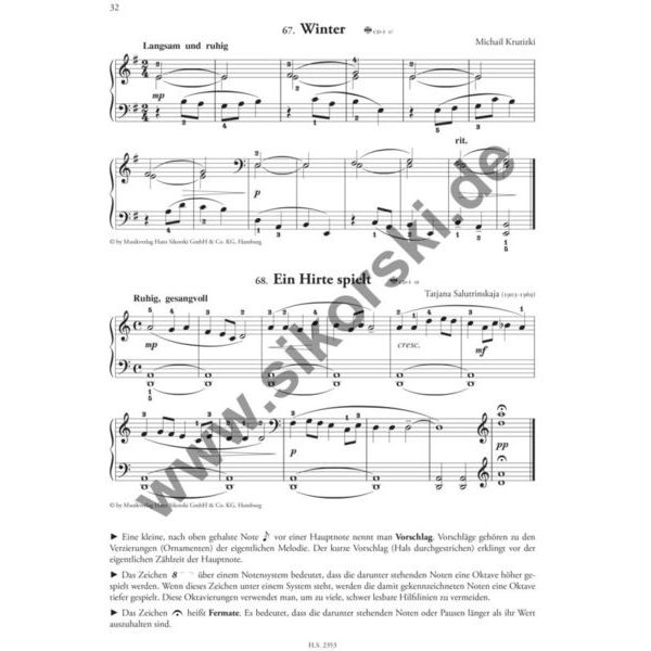 Sikorski Musikverlage Russische Klavierschule 1