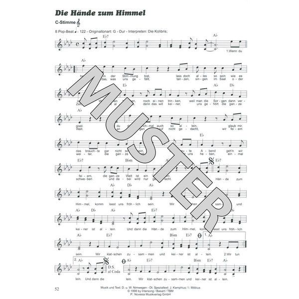 Musikverlag Hildner 100 Hits für C-Instrumente