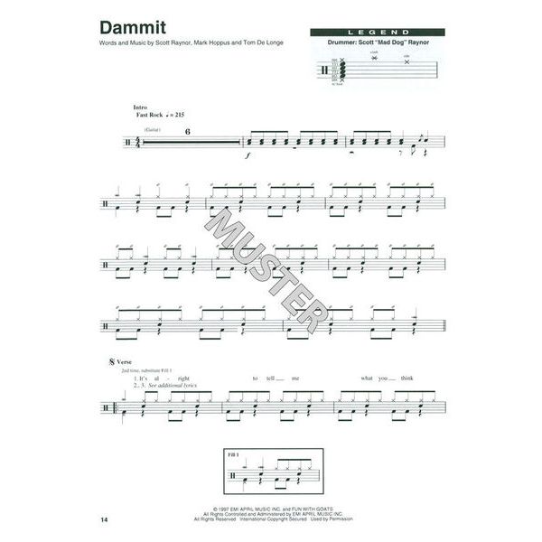 Hal Leonard Drum Play-Along Blink-182
