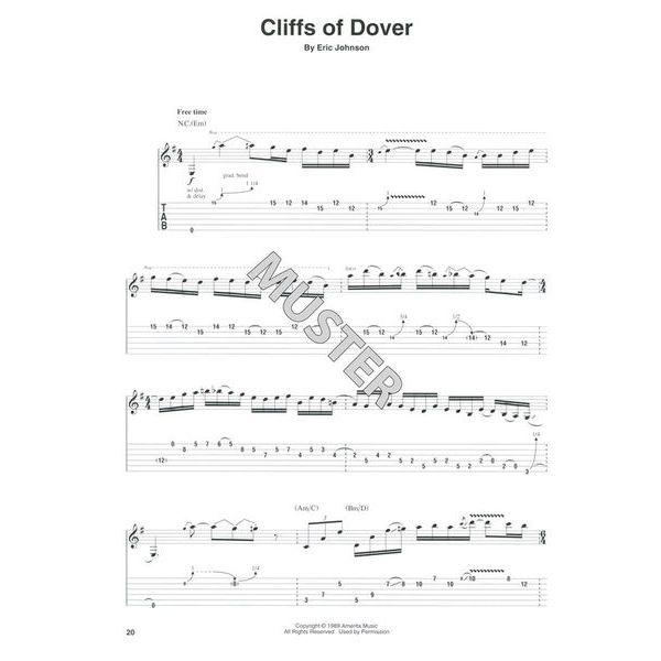 who plays white cliffs of dover guitar tab eric johnson