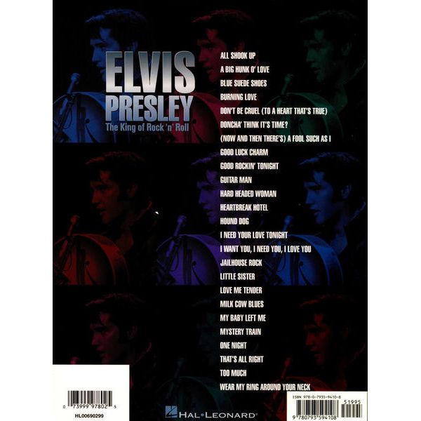 Hal Leonard Elvis Presley:The King Of Rock