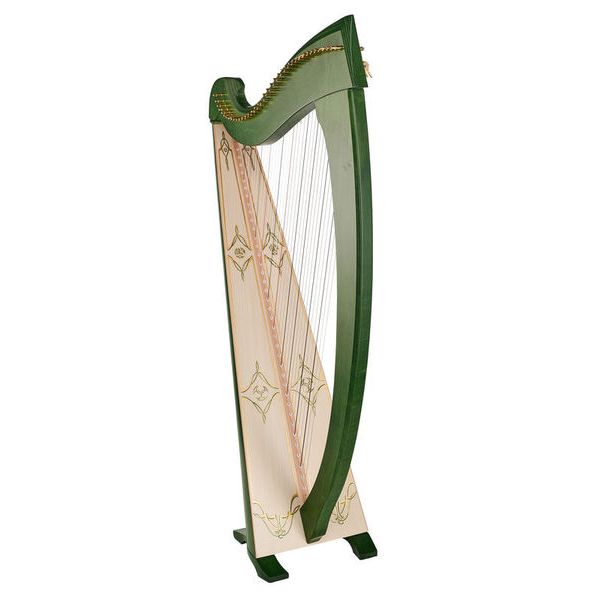Salvi Una Deluxe Lever Harp Green