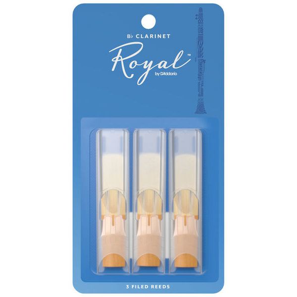 DAddario Woodwinds Royal Bb- Clar 1.5 - 3-Pack