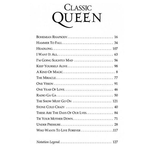 Hal Leonard Classic Queen Guitar